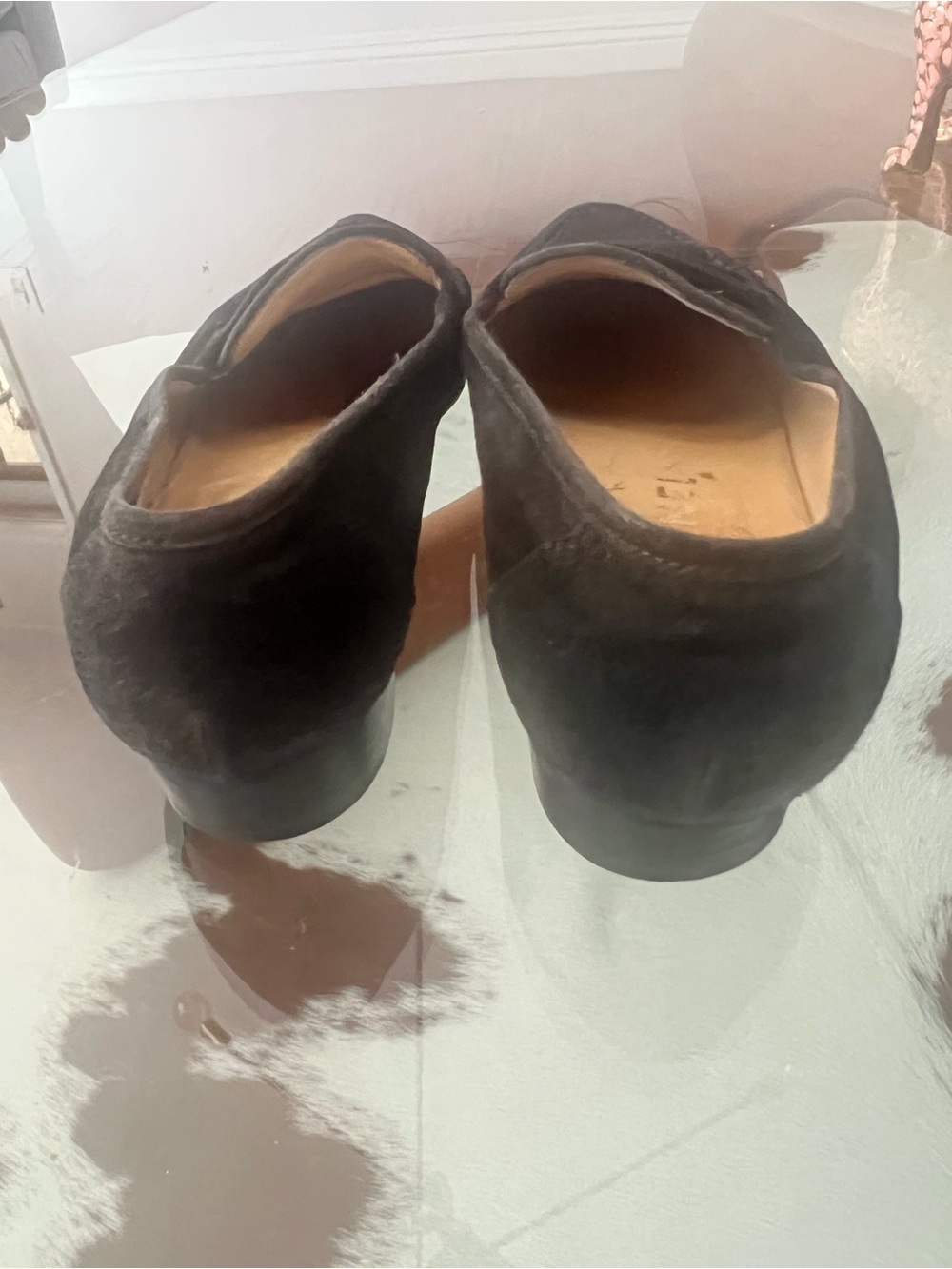 Authentic Chanel Black Suede Classic Loafers/Penny Loafers - Picture 5 of 11